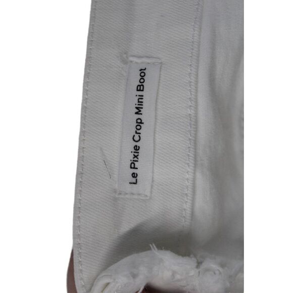 Frame Women's High Waist Five Pocket Straight Leg Ankle Jeans White Size 23 - Picture 5 of 5